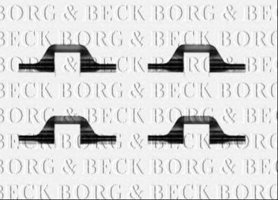 BORG & BECK bbk1392 -  Комплектующие, колодки дискового тормоза